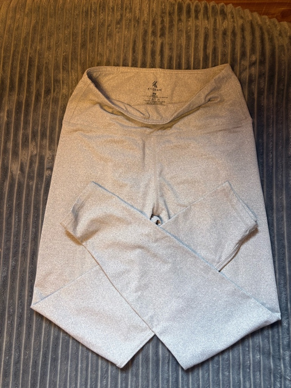 Kyodan Silver-Gray High-Rise Performance Leggings